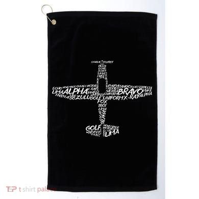 Phonetic Alphabet Pilot Airplane Golf Towel