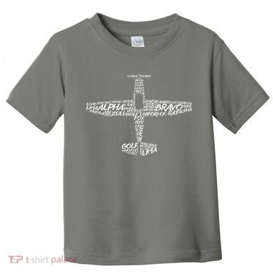 Phonetic Alphabet Pilot Airplane Toddler T-Shirt