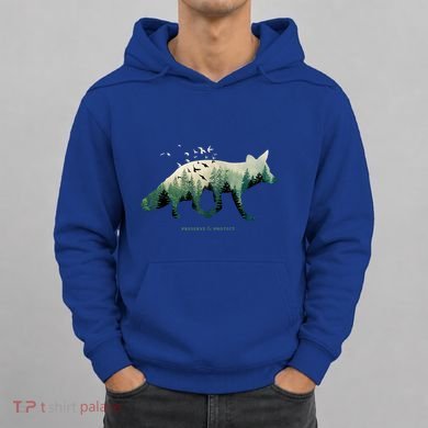 Preserve And Protect Vintage National Park Fox Forest Gift Great Gift Hoodie