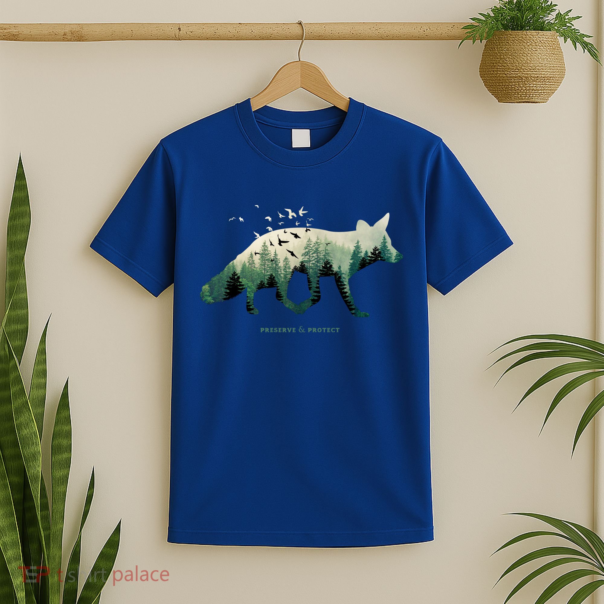 Preserve And Protect Vintage National Park Fox Forest Gift Great Gift T-Shirt