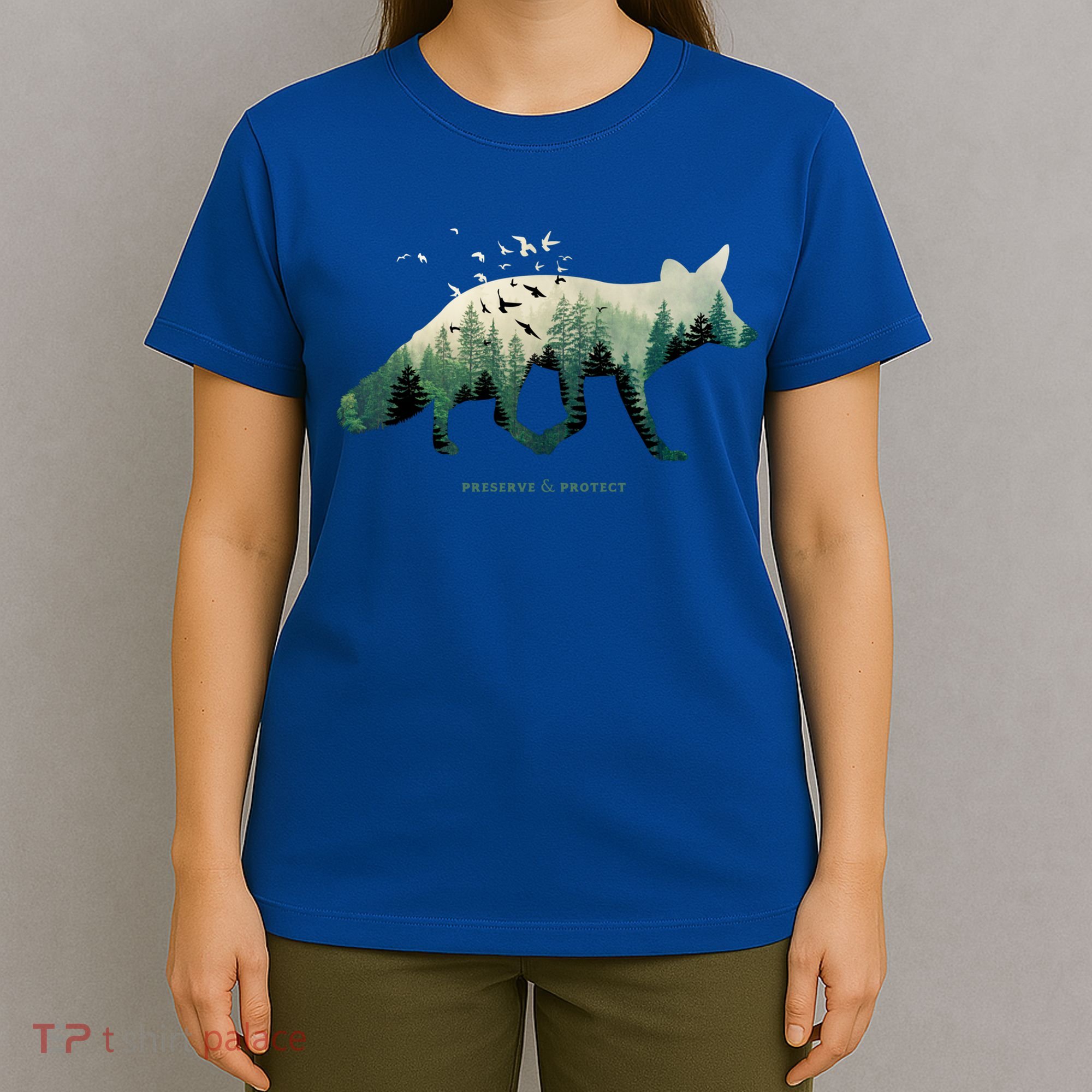 Preserve And Protect Vintage National Park Fox Forest Gift Great Gift T-Shirt