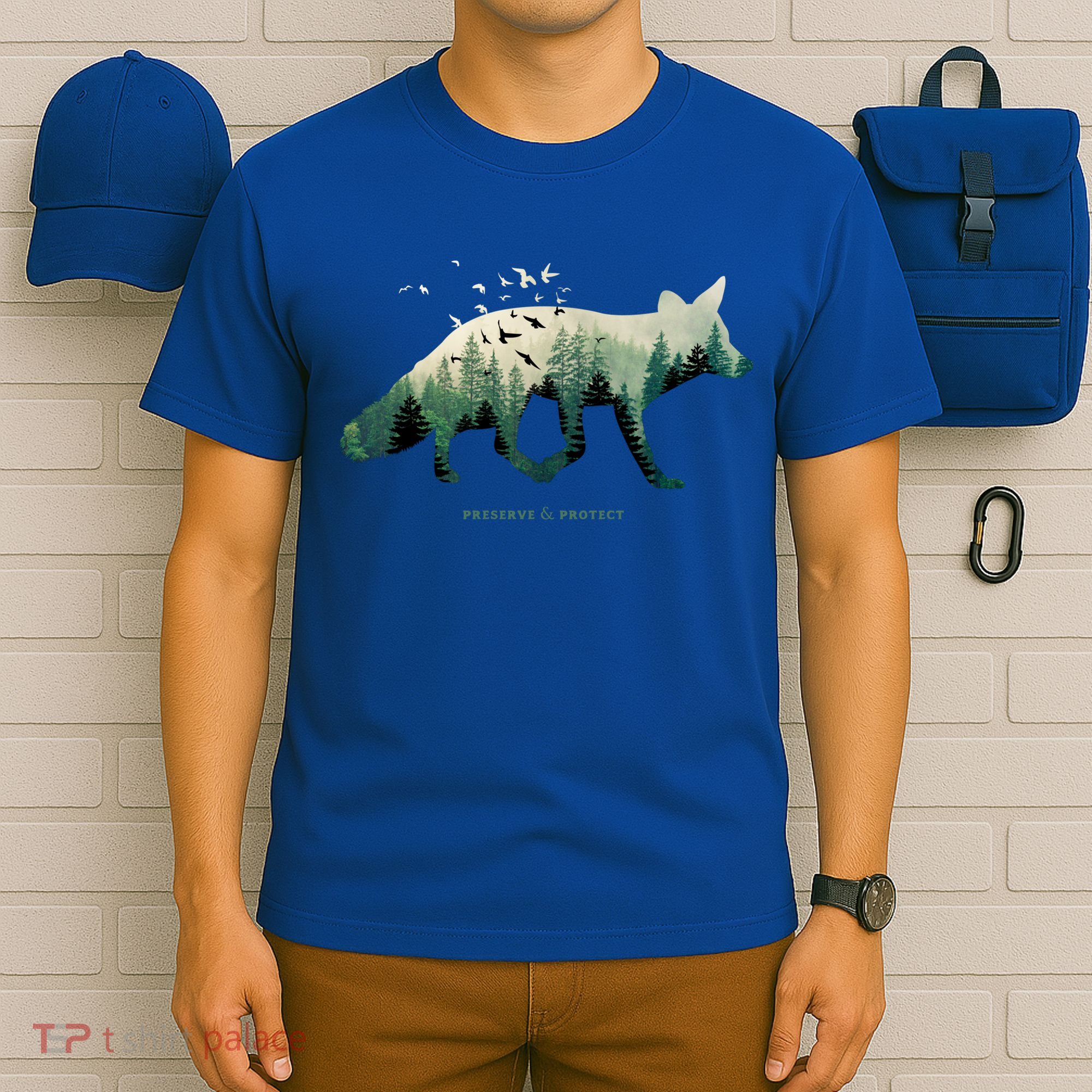 Preserve And Protect Vintage National Park Fox Forest Gift Great Gift T-Shirt