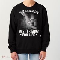 Papa And Grandson Best Friends For Life Women's Sweatshirt thumb 0