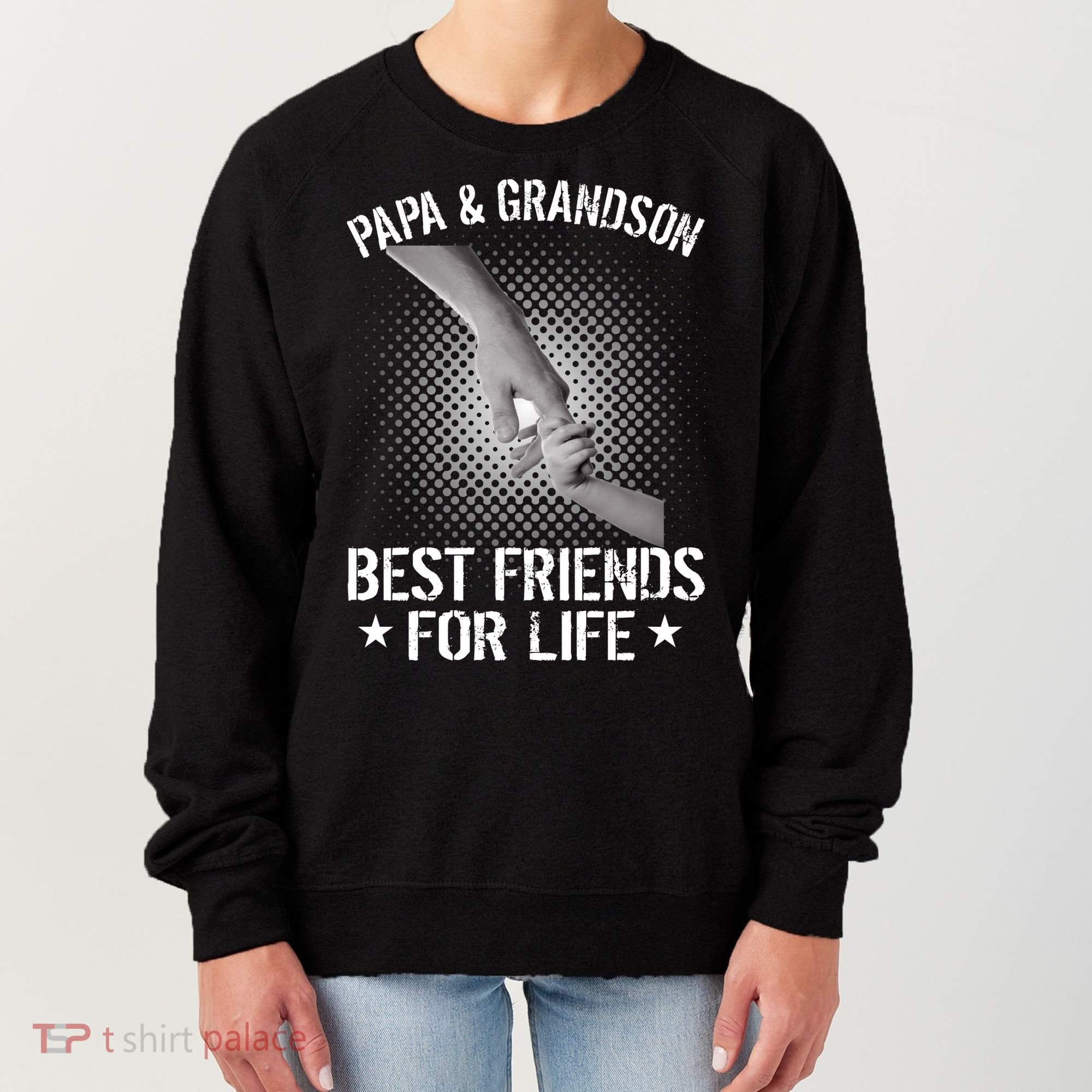Papa And Grandson Best Friends For Life Women's Sweatshirt