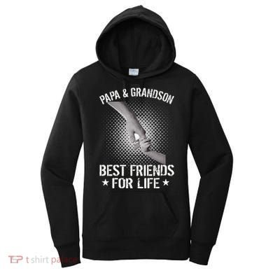 Papa And Grandson Best Friends For Life Women's Hoodie