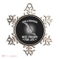 Papa And Grandson Best Friends For Life Ornament thumb 0