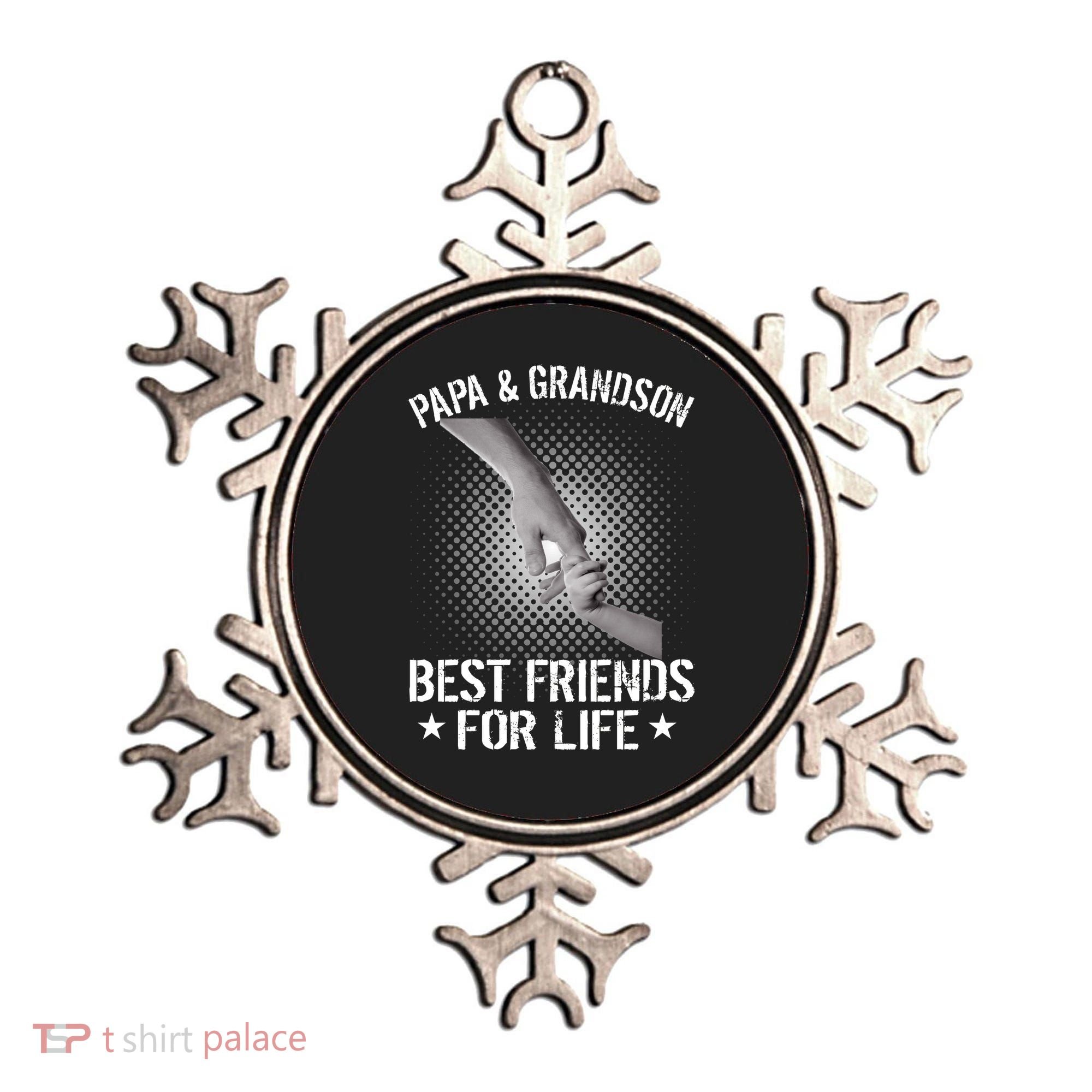 Papa And Grandson Best Friends For Life Ornament