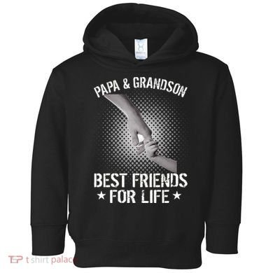 Papa And Grandson Best Friends For Life Toddler Hoodie