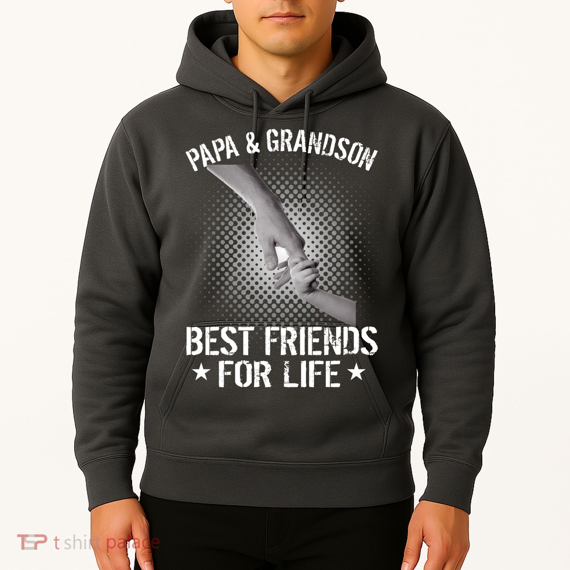 Papa And Grandson Best Friends For Life Hoodie