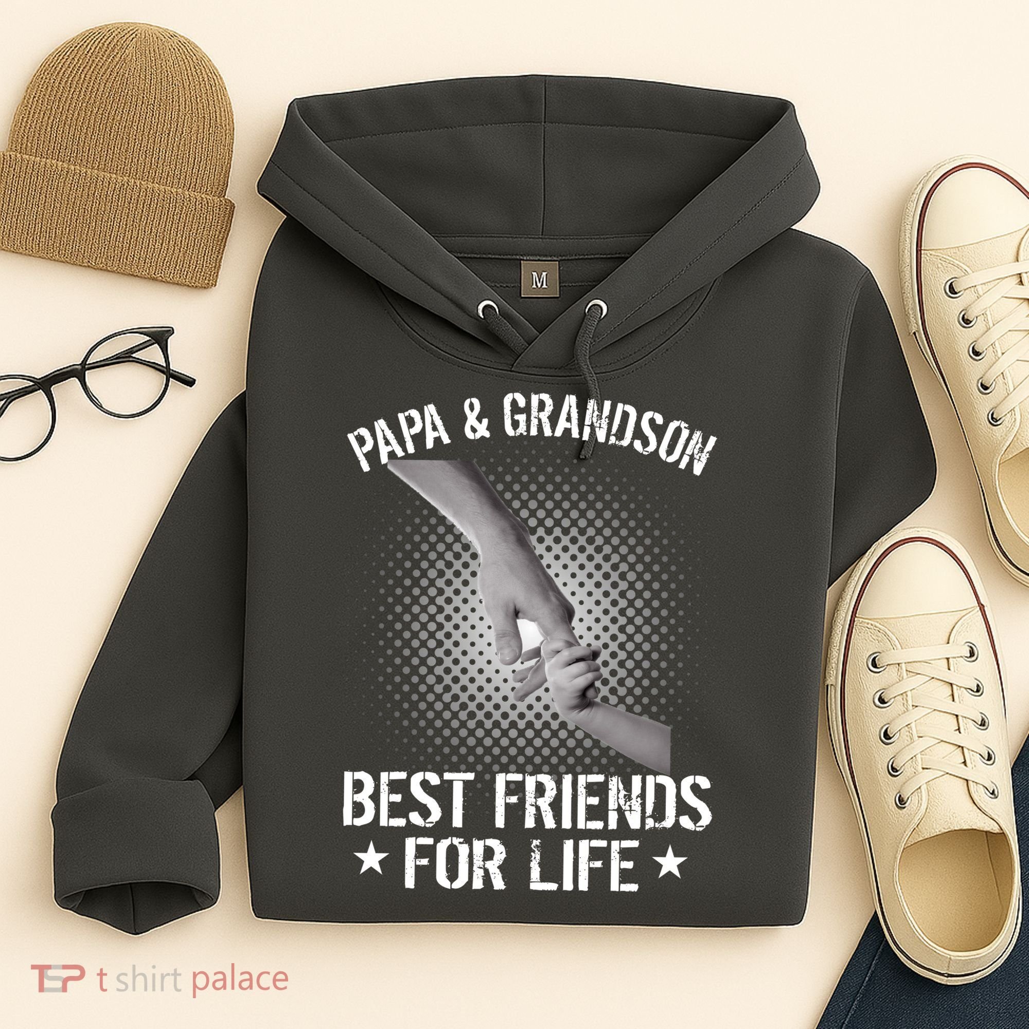 Papa And Grandson Best Friends For Life Hoodie