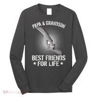 Papa And Grandson Best Friends For Life Long Sleeve Shirt thumb 0