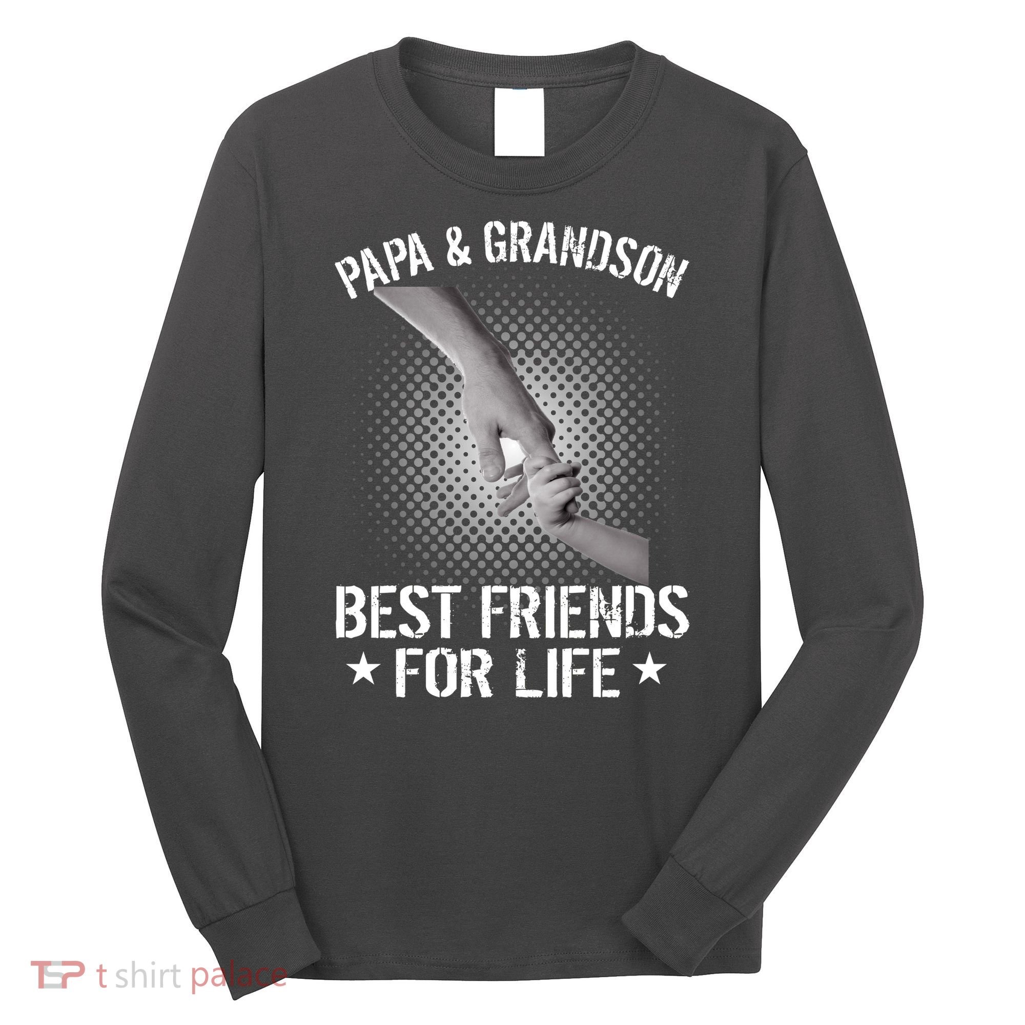 Papa And Grandson Best Friends For Life Long Sleeve Shirt