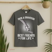 Papa And Grandson Best Friends For Life T-Shirt thumb 2