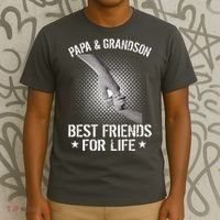 Papa And Grandson Best Friends For Life T-Shirt thumb 3