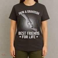 Papa And Grandson Best Friends For Life T-Shirt thumb 4