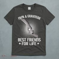 Papa And Grandson Best Friends For Life T-Shirt thumb 5