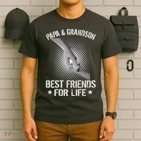 Papa And Grandson Best Friends For Life T-Shirt thumb 6