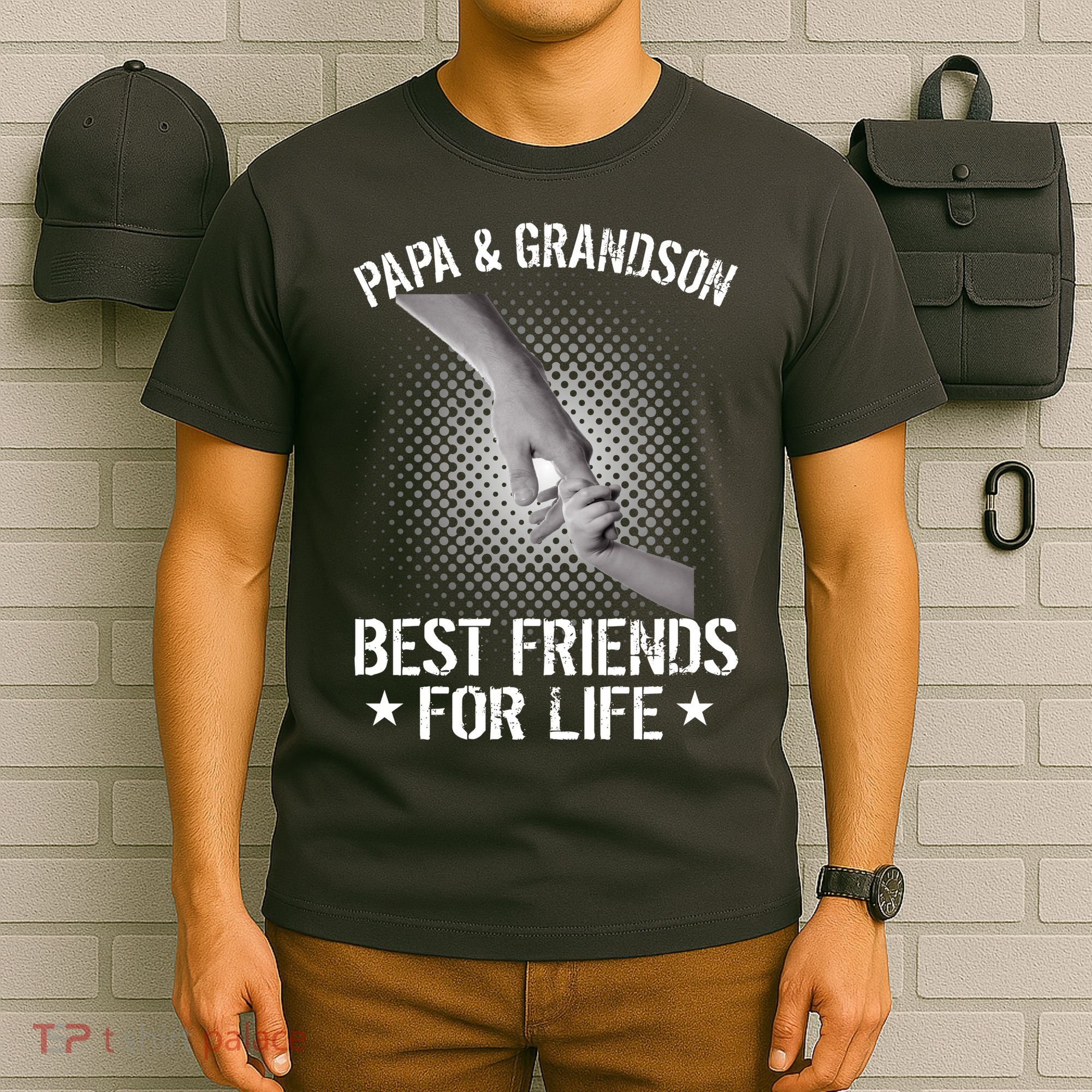 Papa And Grandson Best Friends For Life T-Shirt