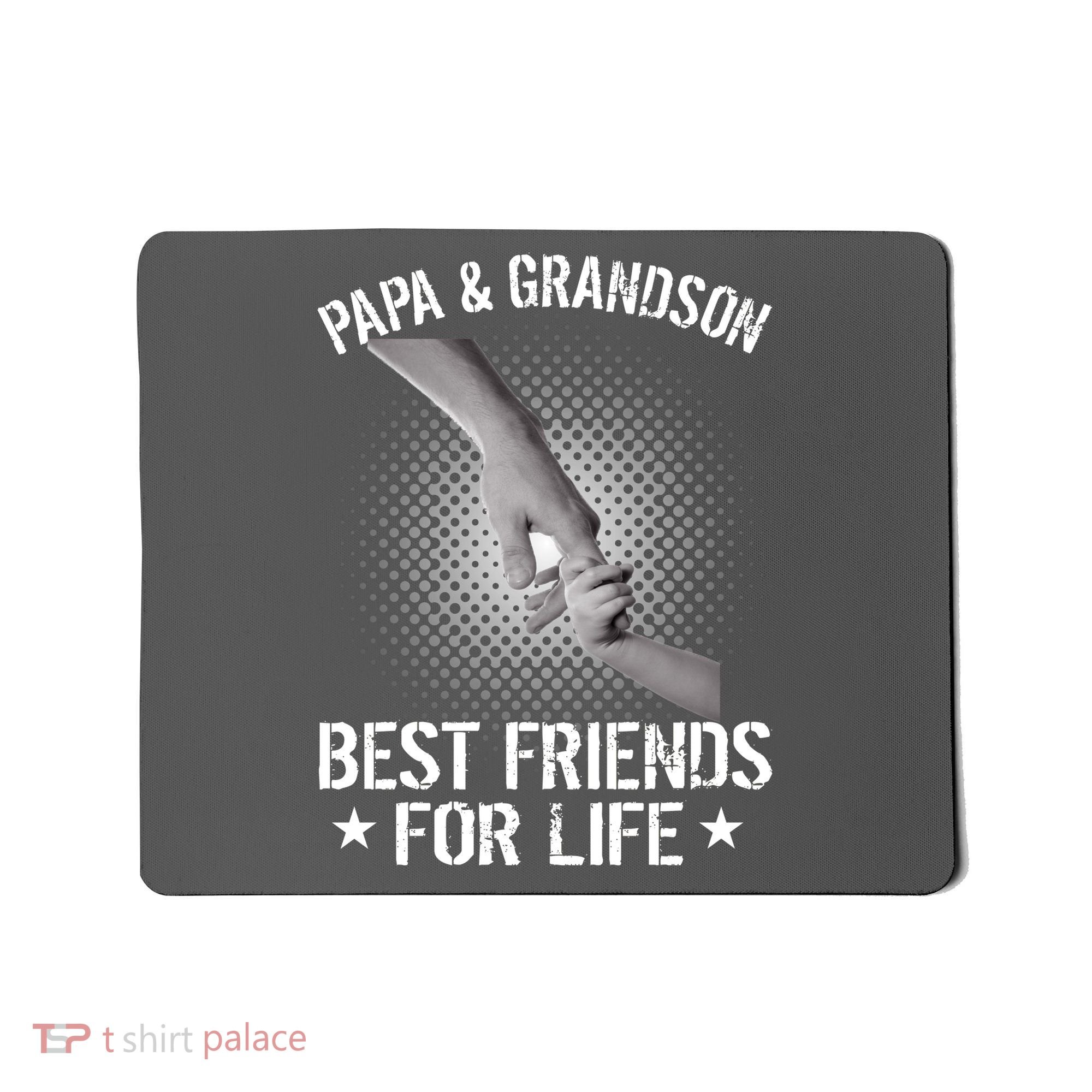 Papa And Grandson Best Friends For Life Mousepad