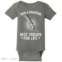 Papa And Grandson Best Friends For Life Baby Bodysuit thumb 0