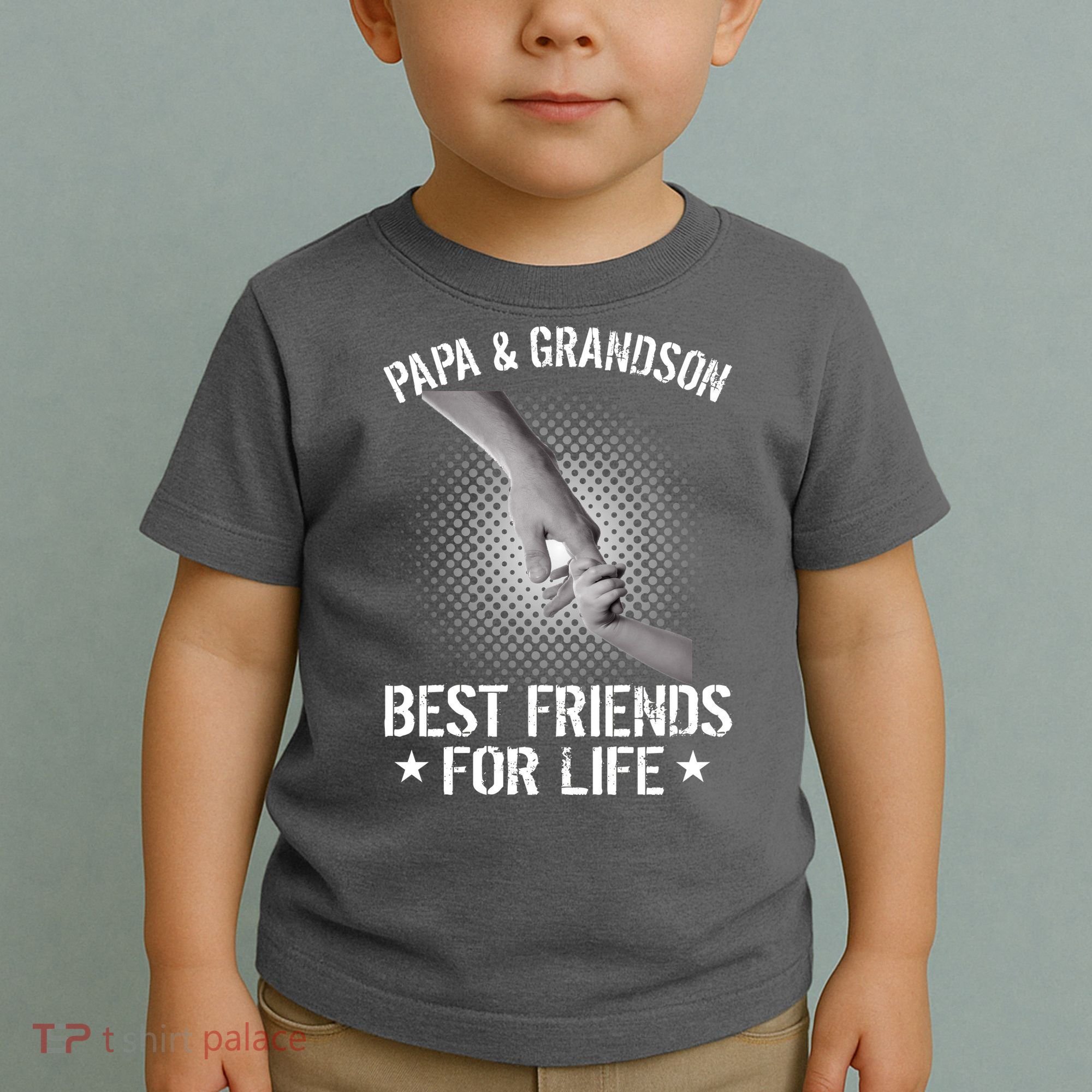 Papa And Grandson Best Friends For Life Toddler T-Shirt
