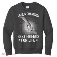 Papa And Grandson Best Friends For Life Kids Sweatshirt thumb 0