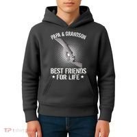 Papa And Grandson Best Friends For Life Kids Hoodie thumb 4