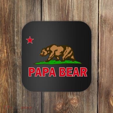Papa Bear California Republic Coaster