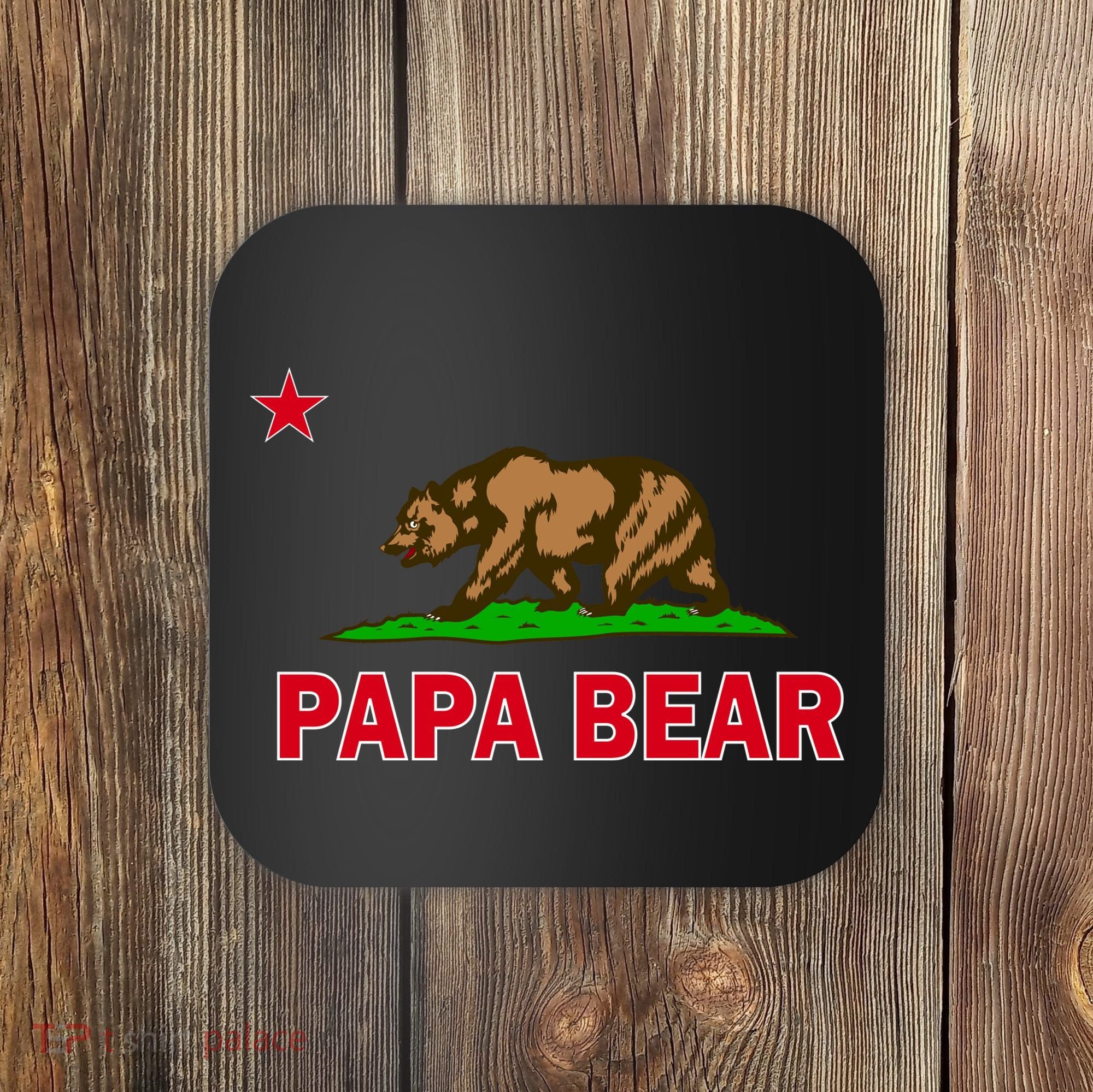 Papa Bear California Republic Coaster
