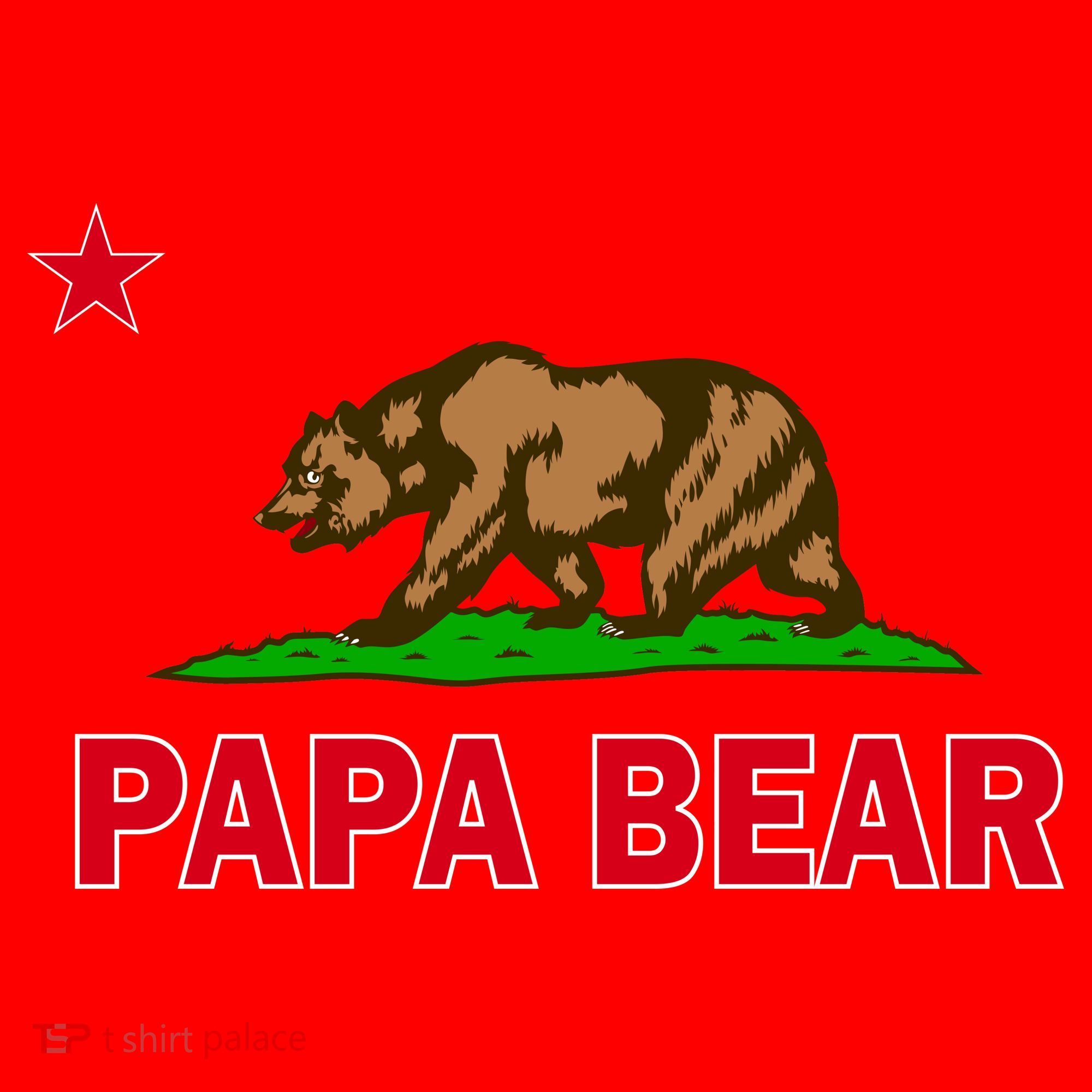 Papa Bear California Republic Santa Hat