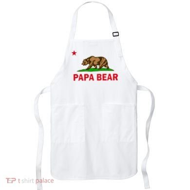 Papa Bear California Republic Apron