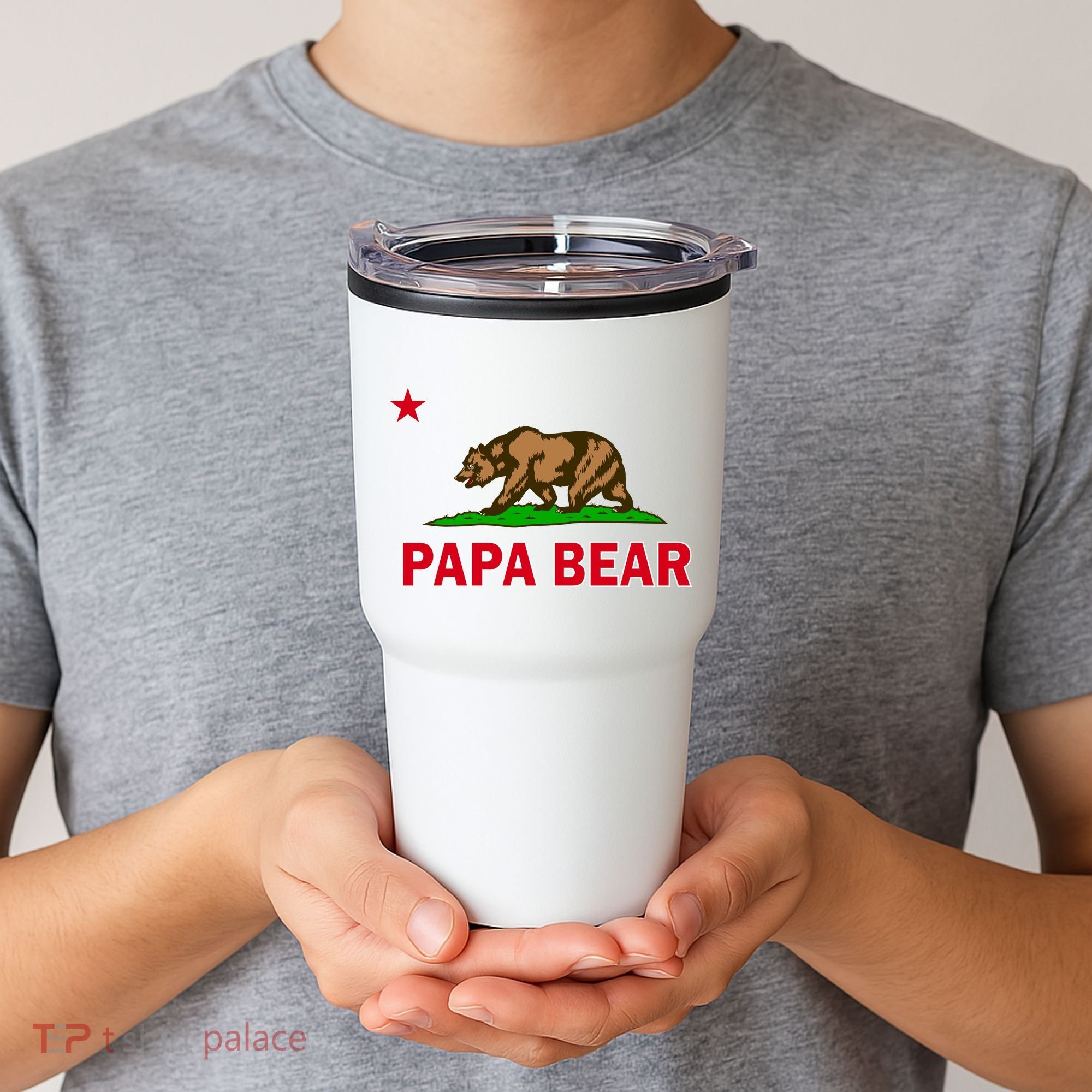 Papa Bear California Republic Tumbler