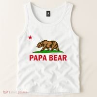 Papa Bear California Republic Tank Top thumb 2