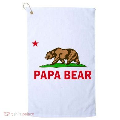 Papa Bear California Republic Golf Towel