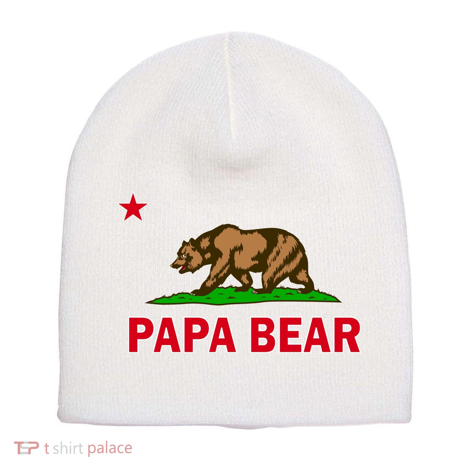 Papa Bear California Republic Short Acrylic Beanie