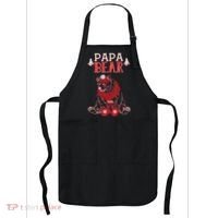 Papa Bear Christmas Santa Family Matching Pajamas Apron thumb 0