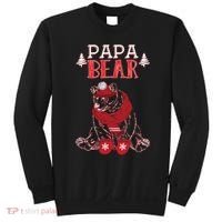 Papa Bear Christmas Santa Family Matching Pajamas Sweatshirt thumb 0