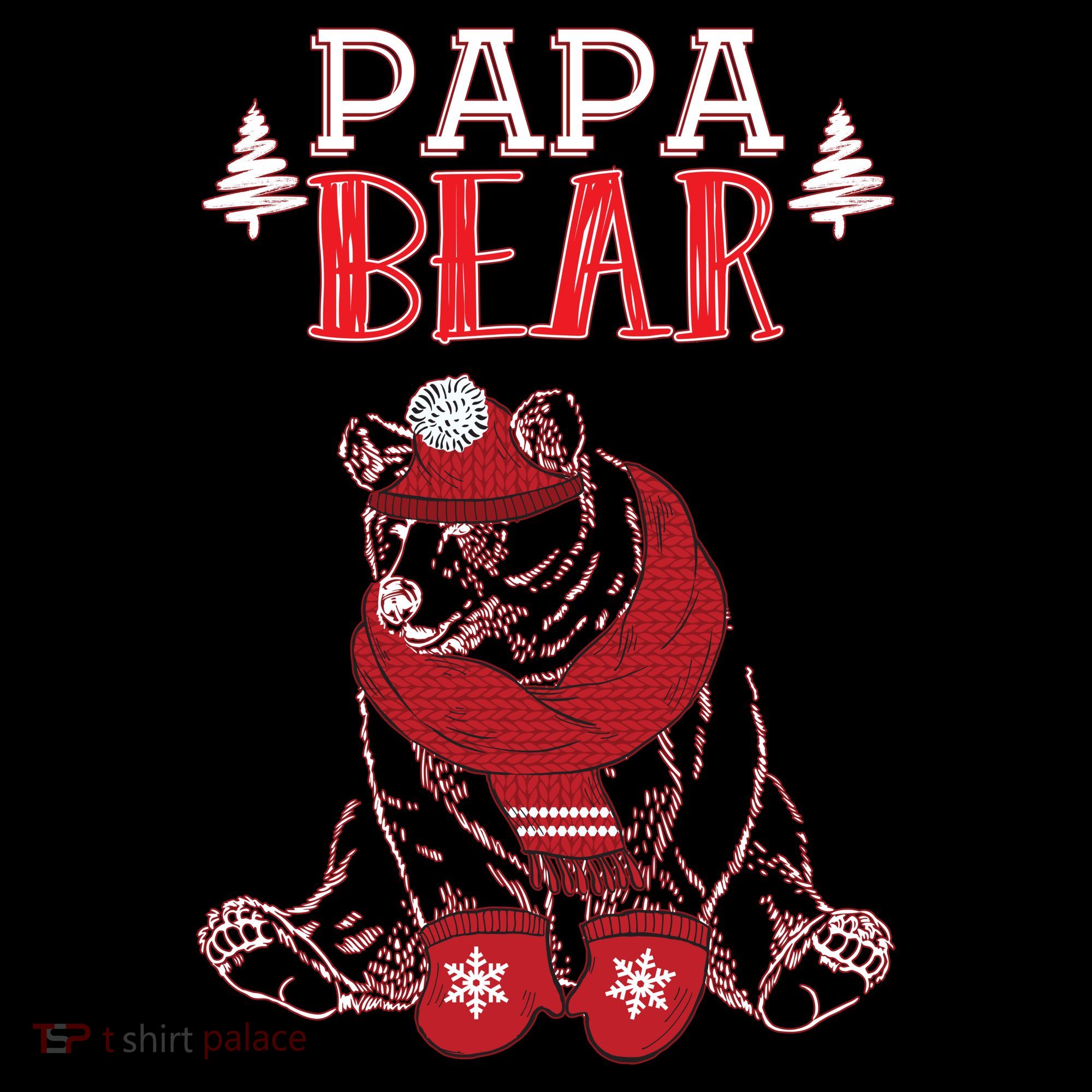 Papa Bear Christmas Santa Family Matching Pajamas Coffee Mug