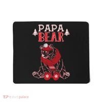 Papa Bear Christmas Santa Family Matching Pajamas Mousepad thumb 0