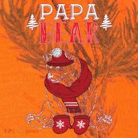 Papa Bear Christmas Santa Family Matching Pajamas Kati Licensed 12" Camo Cuffed Beanie thumb 2