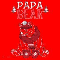 Papa Bear Christmas Santa Family Matching Pajamas Santa Hat thumb 1