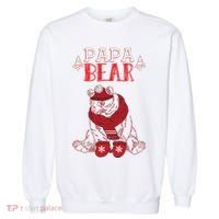 Papa Bear Christmas Santa Family Matching Pajamas Garment-Dyed Sweatshirt thumb 0