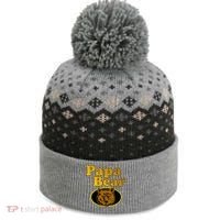 Papa Bear Fathers Dad The Baniff Cuffed Pom Beanie thumb 0