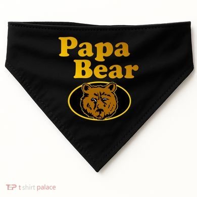 Papa Bear Fathers Dad USA-Made Doggie Bandana