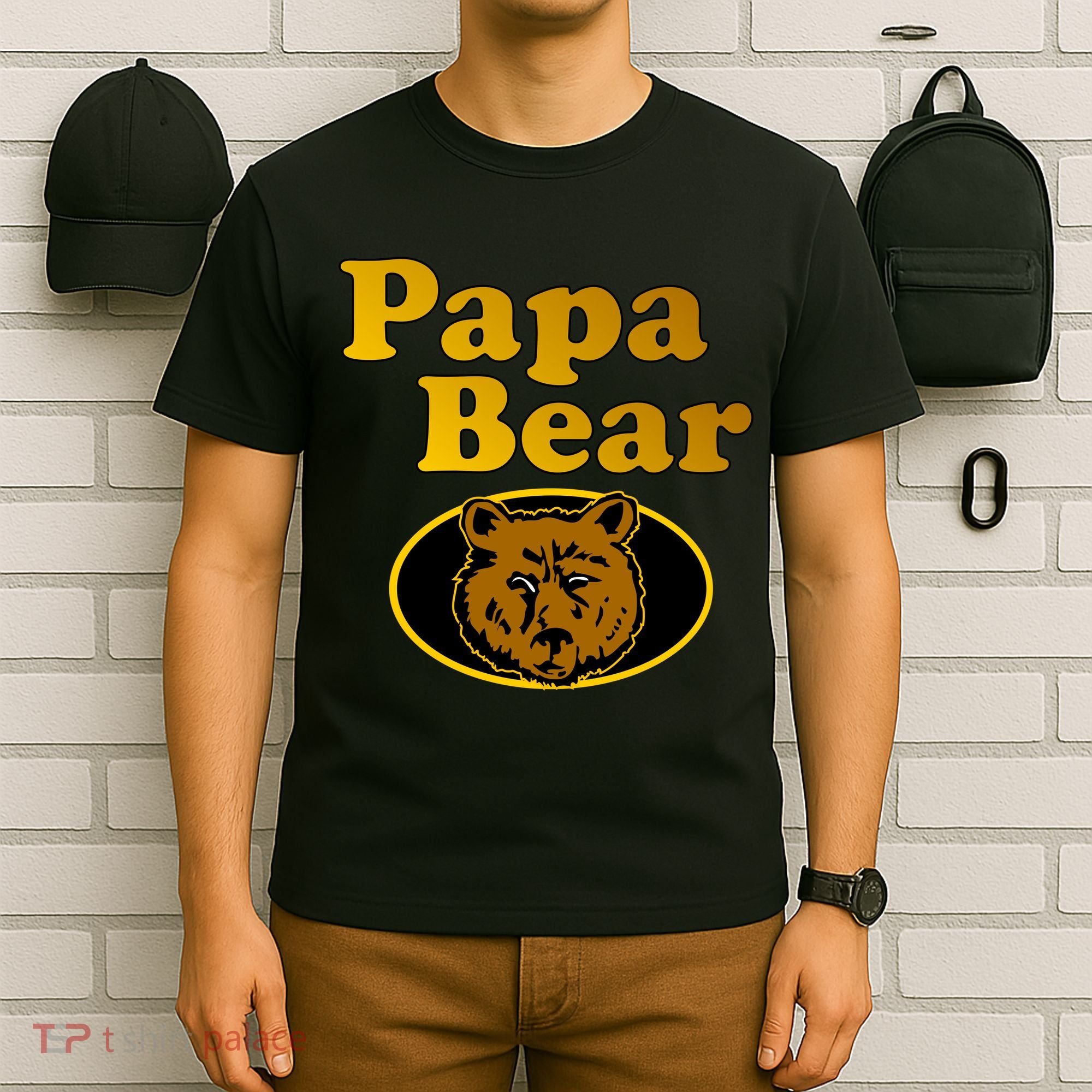 Papa Bear Fathers Dad T-Shirt