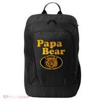 Papa Bear Fathers Dad City Backpack thumb 0