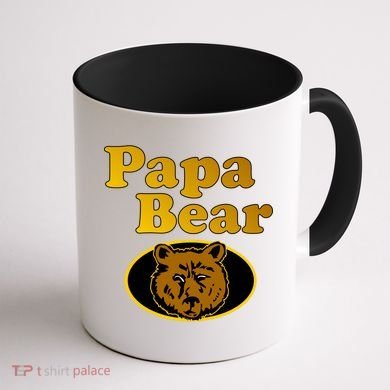 Papa Bear Fathers Dad Coffee Mug back