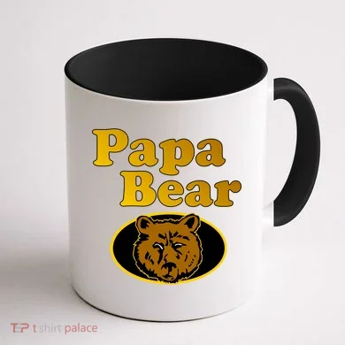 Papa Bear Fathers Dad Coffee Mug back