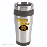 Papa Bear Fathers Dad 16oz Travel Tumbler thumb 0