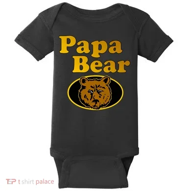Papa Bear Fathers Dad Baby Bodysuit